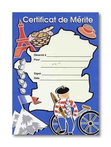 Carte de France Certificat